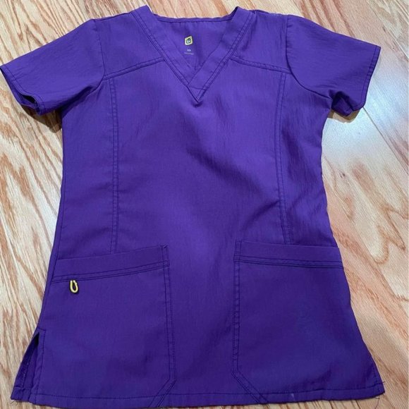 Tops Purple Scrub Top Poshmark
